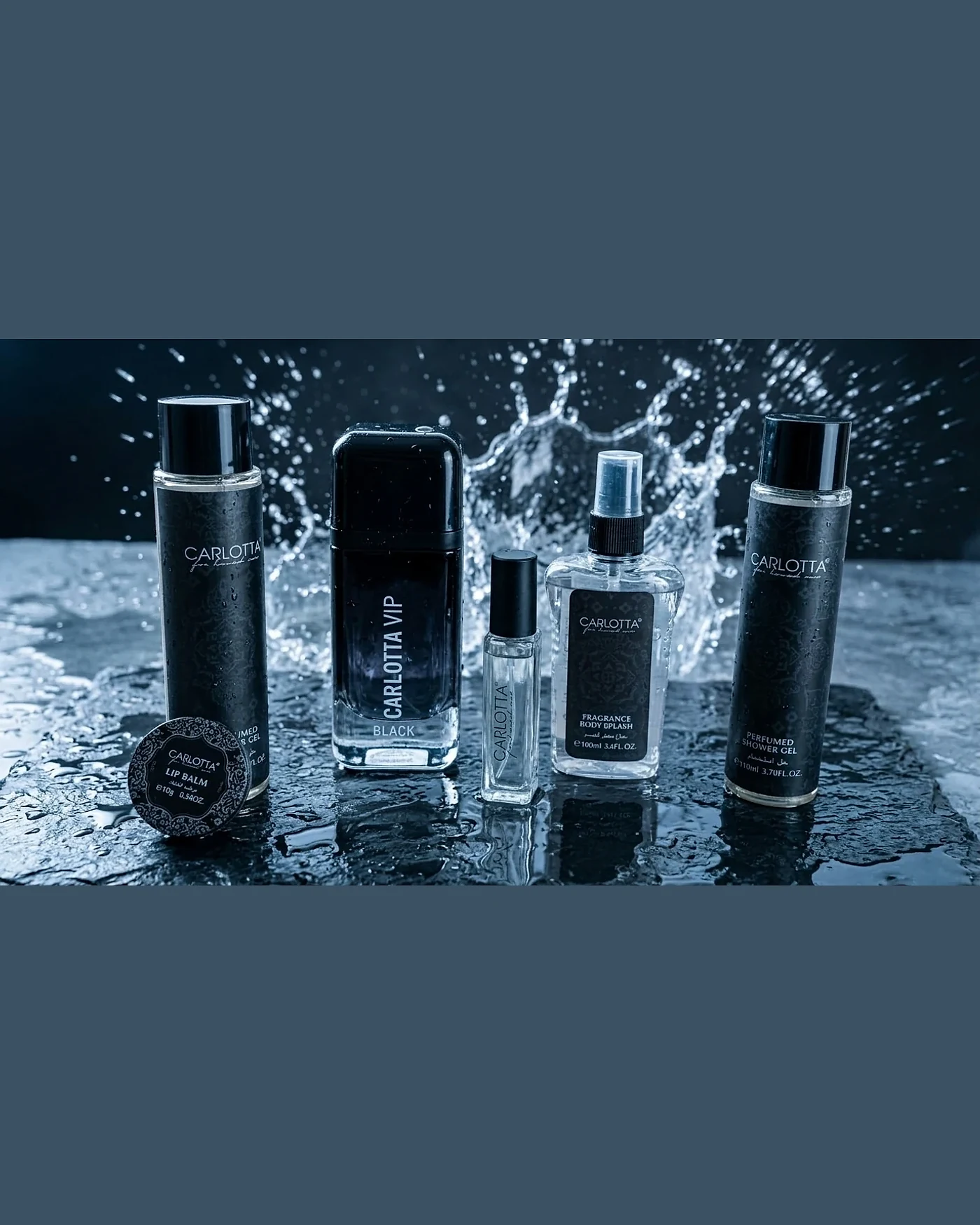 Carlotta VIP Black — Men's Gift Set, 6 Pieces